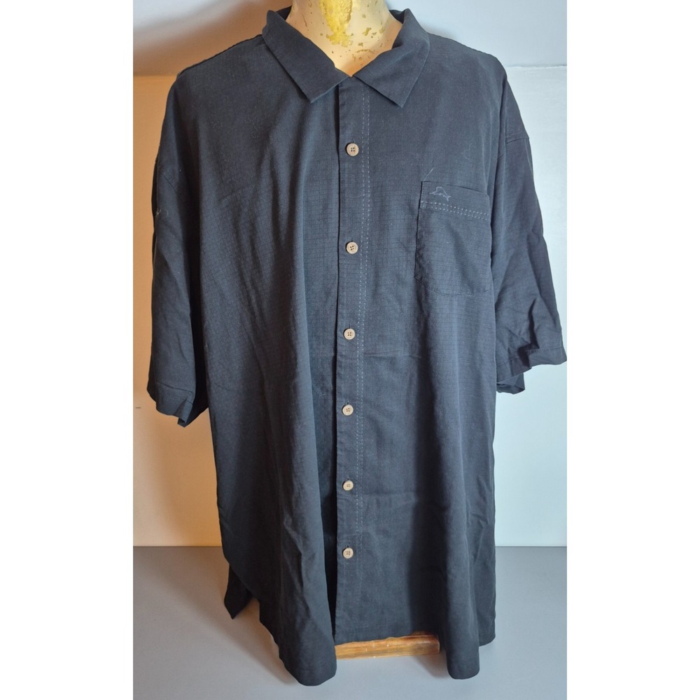 Tommy Bahama Mens Island Zone Silk Blend Button-Up Camp Shirt 4XLB